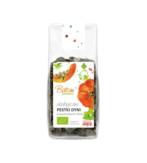 Pestki dyni ciemnozielone 125g BATOM BIO Kraj pochodzenia: Polska