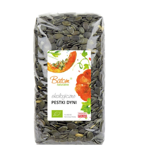 Pestki dyni ciemnozielone 1kg BATOM BIO Kraj pochodzenia: Polska