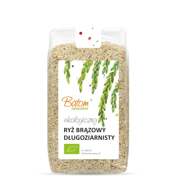 Ryż brązowy długoziarnisty 500g BATOM BIO