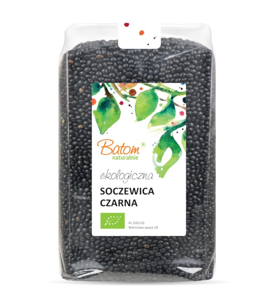 Soczewica czarna Beluga 1kg BATOM BIO