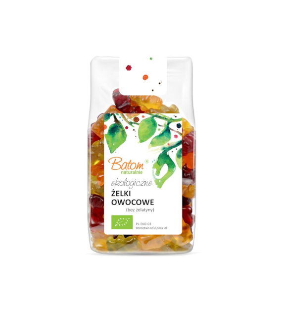Żelki owocowe bez żelatyny 250g BATOM BIO
