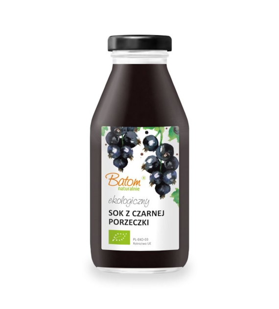 Sok z czarnej porzeczki bez dodatku cukru 330ml BATOM BIO