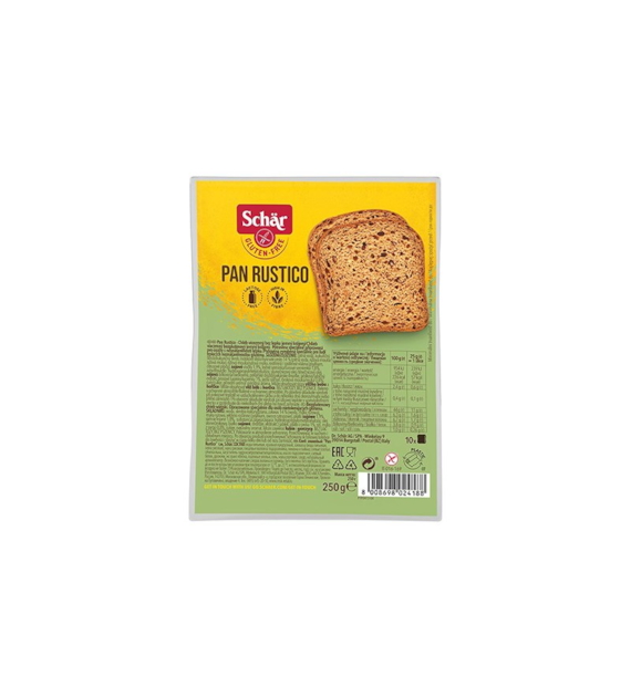 Chleb Pan Rustico wiejski krojony bezglutenowy 250g SCHAR