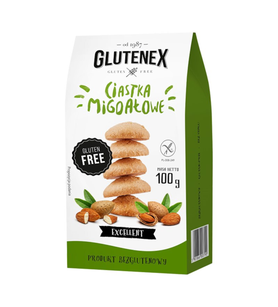 Ciastka migdałowe bezglutenowe 100g GLUTENEX