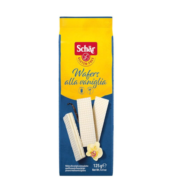Wafelki waniliowe bezglutenowe 125g SCHAR