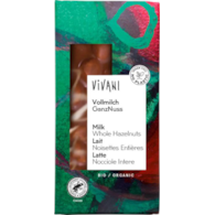 Czekolada mleczna z całymi orzechami laskowymi 100g VIVANI BIO