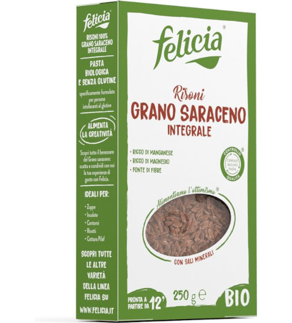 Makaron gryczany risoni bezglutenowy 250g FELICIA BIO