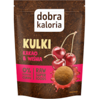 Przekąska daktylowa Kulki kakao & wiśnia bez cukru 58g DOBRA KALORIA