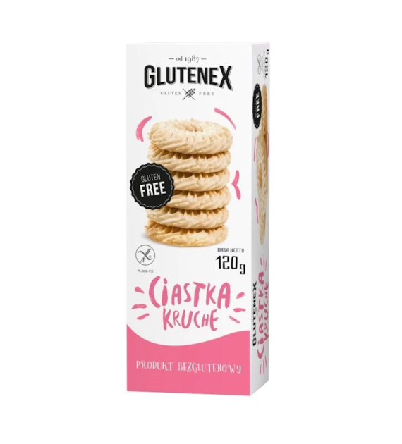 Ciastka kruche bezglutenowe 120g GLUTENEX
