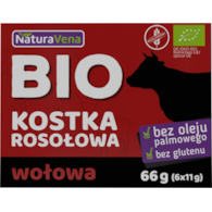 Kostki rosołowe / Bulion wołowy bezglutenowy 6szt. NATURAVENA BIO