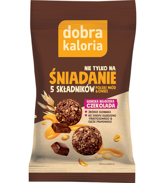 Przekąska owsiana z czekoladą i orzechami 40g DOBRA KALORIA