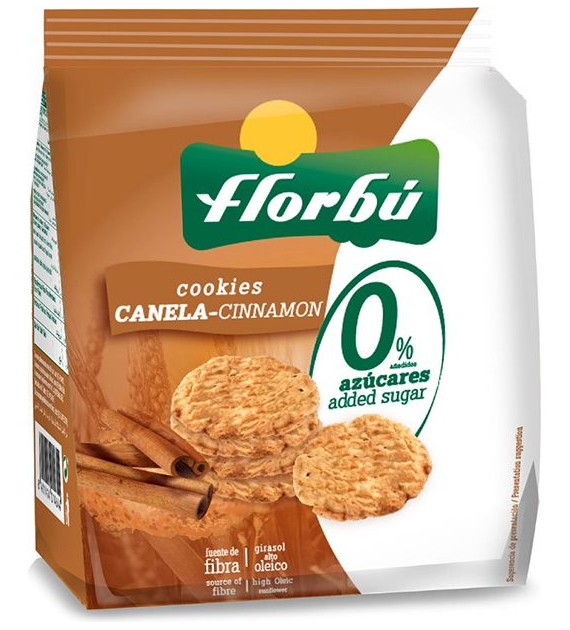 Ciastka cynamonowe bez dodatku cukru 130g FLORBU