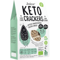 Krakersy KETO pieczywo chrupkie siemię lniane 60g JOICE BIO