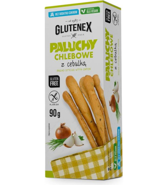 Paluchy chlebowe z cebulą bezgutenowe 90g GLUTENEX