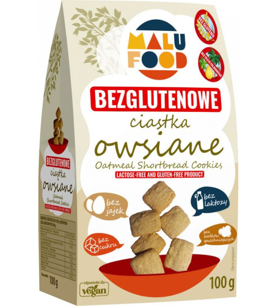 Ciastka owsiane 100g MALUFOOD