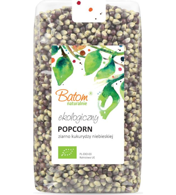 Kukurydza na popcorn niebieska 1kg BATOM BIO