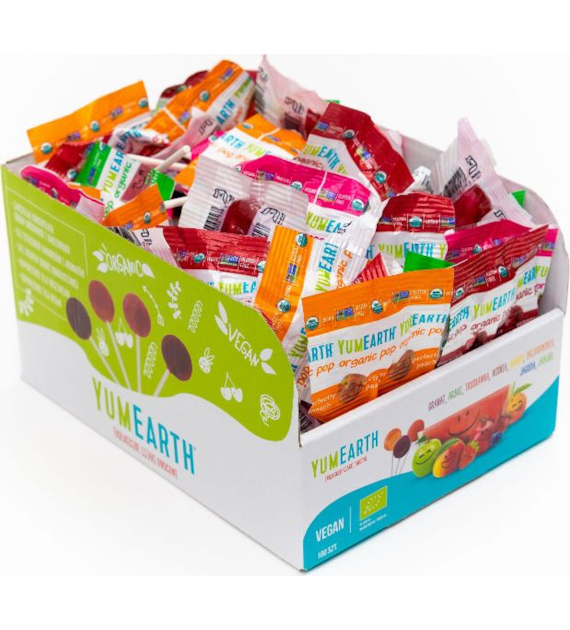 Lizaki owocowe mix 8 smaków 100szt. x 6,2g YUMEARTH BIO