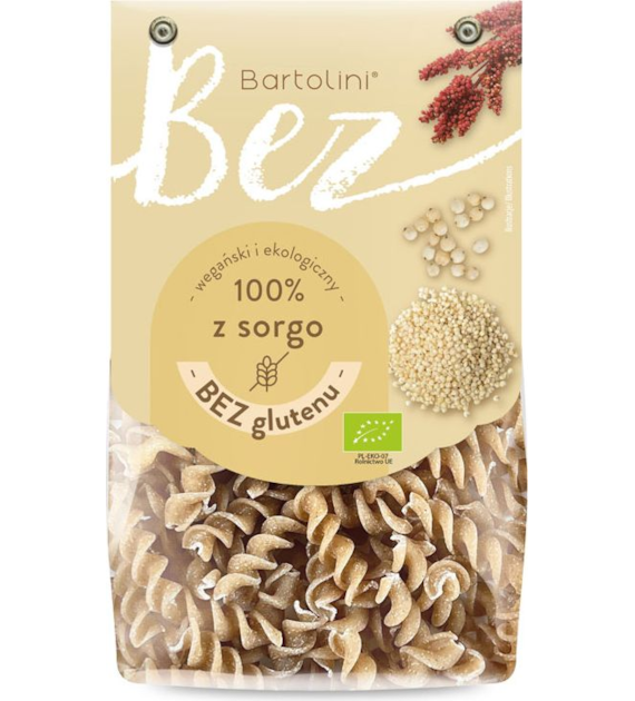 Makaron z sorgo świderki fusilli bezglutenowy 250g BARTOLINI BIO