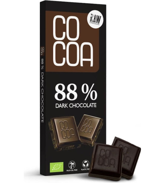 Czekolada RAW surowa ciemna 88% 40g COCOA BIO