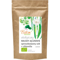 Młody jęczmień sproszkowany sok + chlorella tabletki 500mg 500szt. BATOM BIO - suplement diety