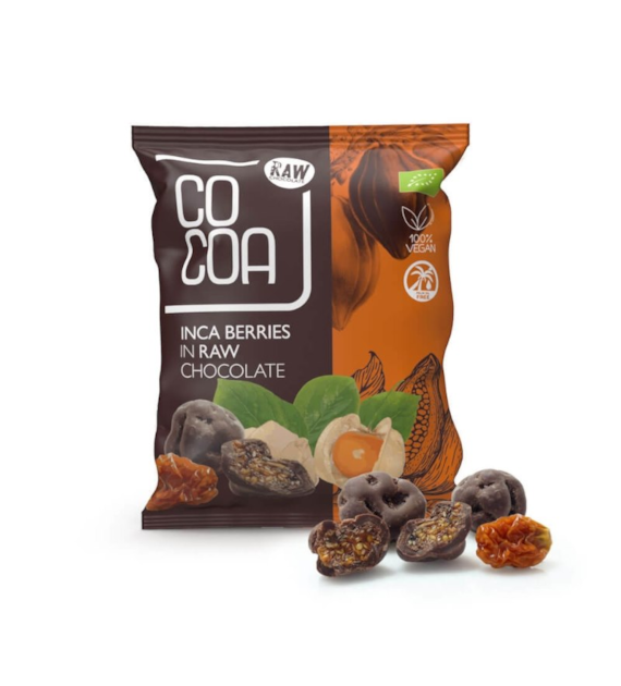 Jagody inkaskie w surowej czekoladzie RAW 70g COCOA BIO