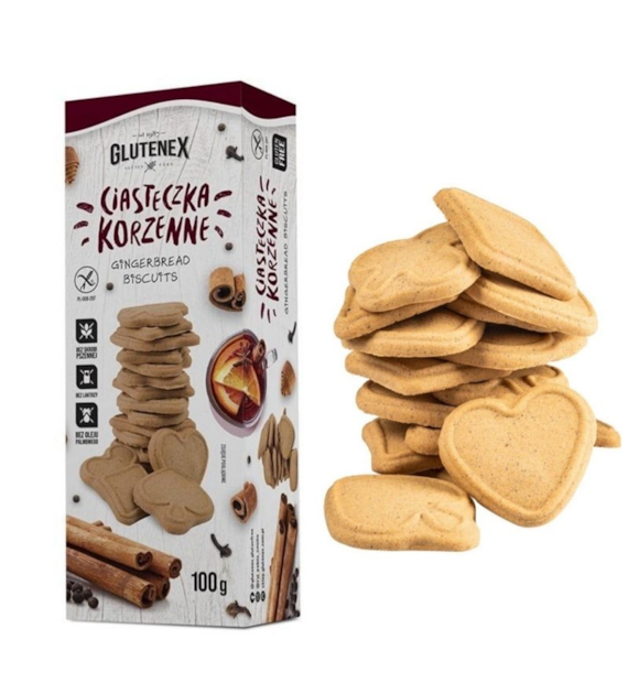 Ciasteczka korzenne bezglutenowe 100g GLUTENEX