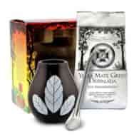 Zestaw: Yerba Mate Despalada 400g + bombilla i matero MATE GREEN