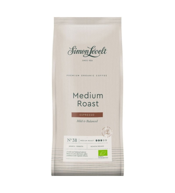 Kawa ziarnista średnio palona Espresso Medium Roast 1kg SIMON LÈVELT BIO