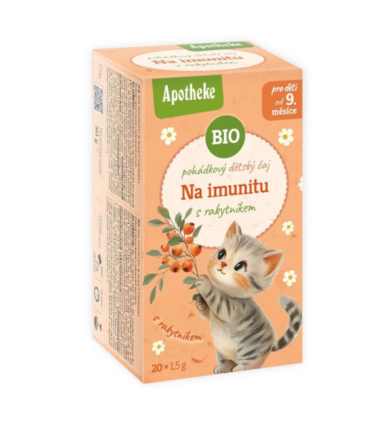 Herbatka dla dzieci Bajkowa dzika róża mięta pieprzowa rumianek ekspres 20T APOTHEKE BIO