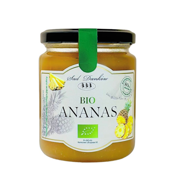Mus z ananasa bez cukru 260g SAD DANKÓW BIO