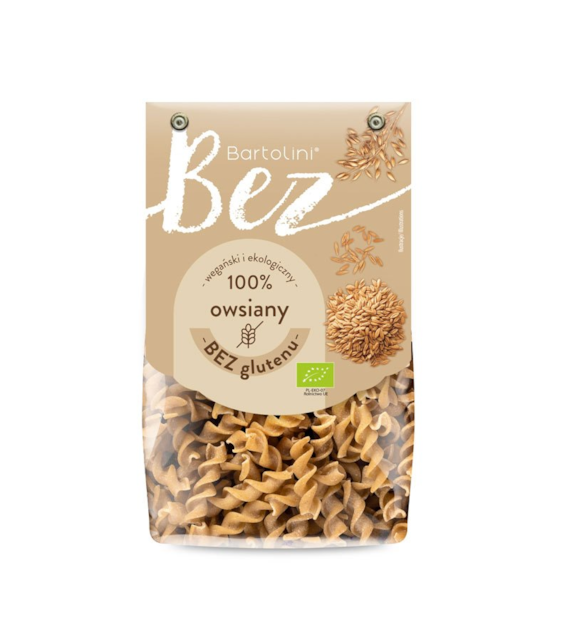 Makaron owsiany fusilli  świderek bezglutenowy 250g BARTOLINI BIO