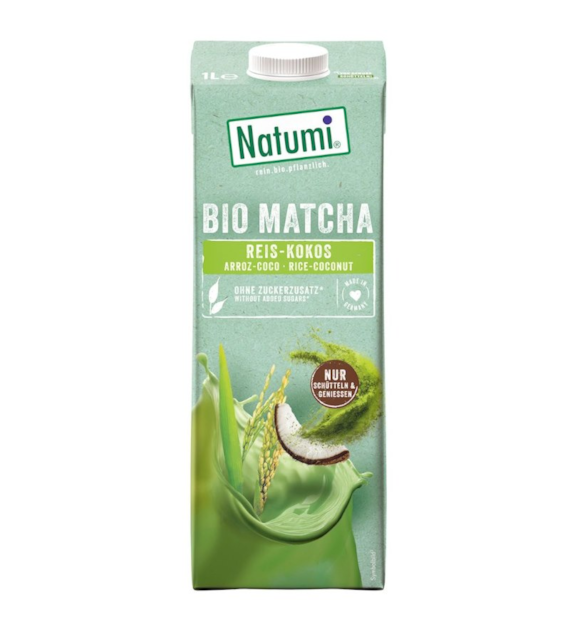 Napój Matcha ryżowo-kokosowy bez cukru 1l NATUMI BIO- najlepiej spożyć przed: 04.12.2026