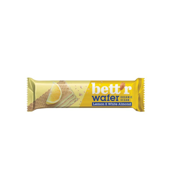 Wafelek cytrynowy z migdałami 30g BETTR BIO