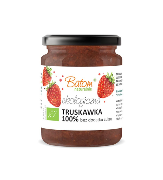 Dżem truskawkowy 100% bez dodatku cukru 260g BATOM BIO