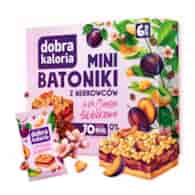 Mini batoniki z nerkowców à la ciasto śliwkowe bez cukru 102g DOBRA KALORIA
