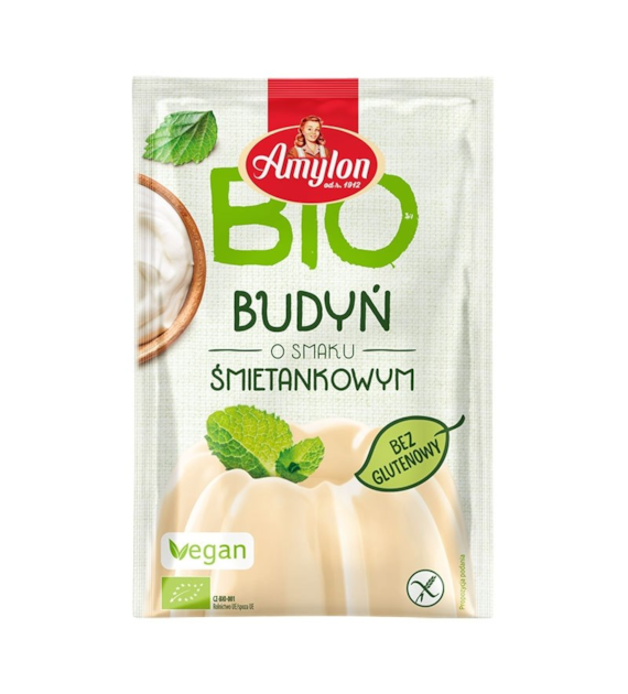 Budyń śmietankowy 40g AMYLON BIO