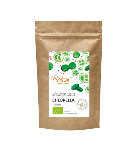 Chlorella 400mg tabletki 625szt. BATOM BIO - suplement diety
