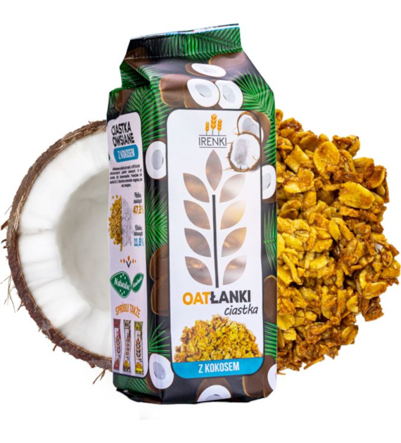 Ciastka owsiane z wiórkami kokosowymi 150g IRENKI