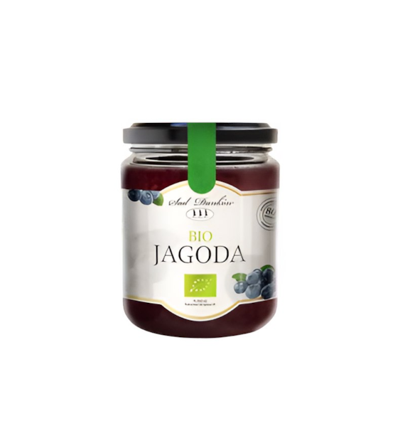 Dżem jagodowy słodzony sokiem jabłkowym 260g SAD DANKÓW BIO