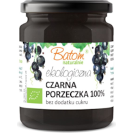 Dżem z czarnej porzeczki 100% bez dodatku cukru 260g BATOM BIO