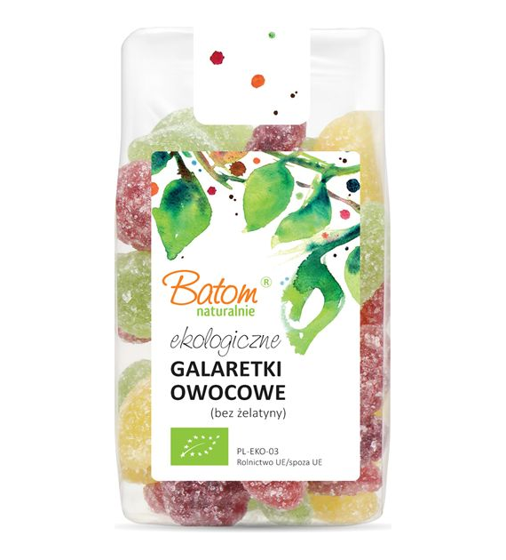 Galaretki owocowe bez żelatyny 125g BATOM BIO