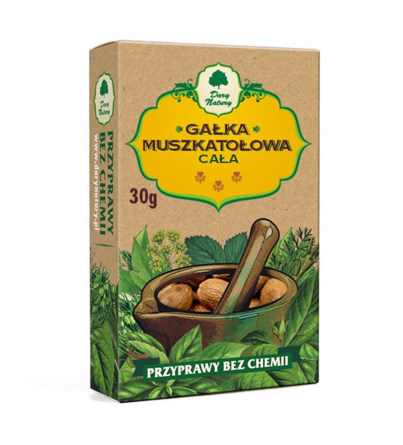 Gałka muszkatołowa cała 30g DARY NATURY