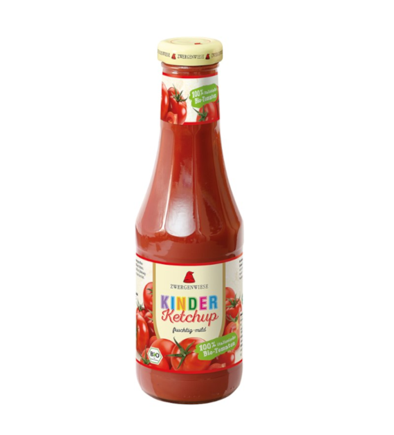 Ketchup pomidorowy dla dzieci bez cukru 500ml ZWERGENWIESE BIO