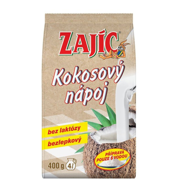 Napój kokosowy naturalny w proszku bezglutenowy 400g ZAJIC