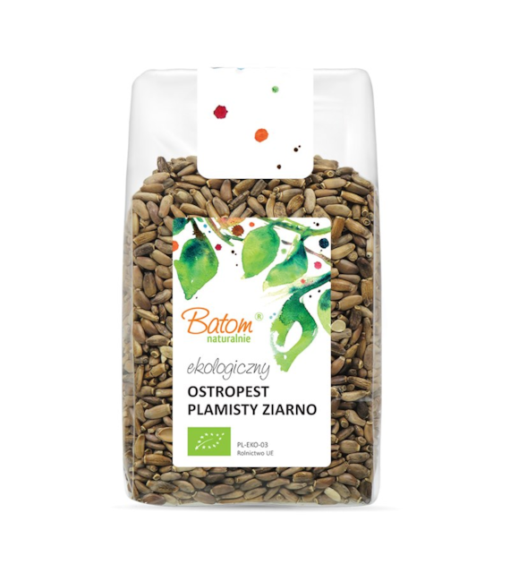 Ostropest plamisty ziarno 300 g BATOM BIO - suplement diety