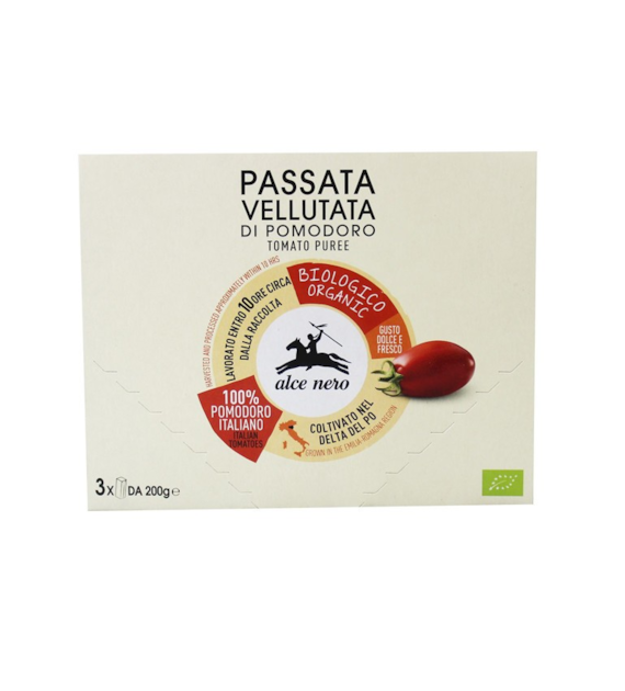 Przecier pomidorowy Passata 3x200g ALCE NERO BIO