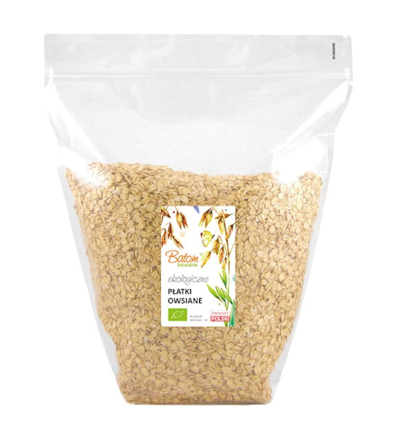 Płatki owsiane 2,5kg BATOM BIO