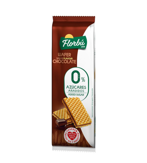 Wafelki kakaowe bez dodatku cukru 150g FLORBU