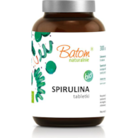 Spirulina 400mg tabletki słoik 300szt. BATOM BIO - suplement diety