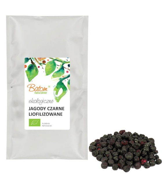 Owoce liofilizowane Jagody czarne 20g BATOM BIO